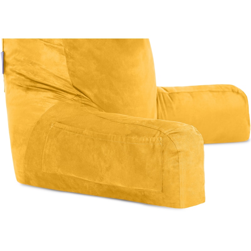 Husband Bedrest Micro-Suede Reading Pillow