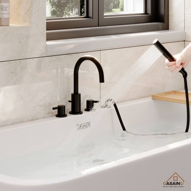 Single-Handle Deck-Mount Roman Tub Faucet