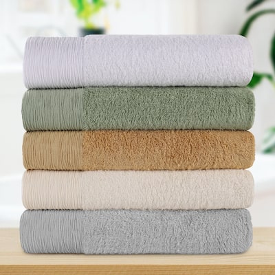 Superior Sierra Rayon From Bamboo Cotton Blend 9 Piece Bathroom Towel Set