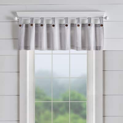 Tucker Ticking Stripe Kitchen Curtain Valance - 60"w x 15"l - 60"w x 15"l