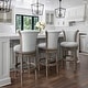 preview thumbnail 6 of 25, Copper Grove Rijssen Swivel Bar-Height Stool with High Seat Back