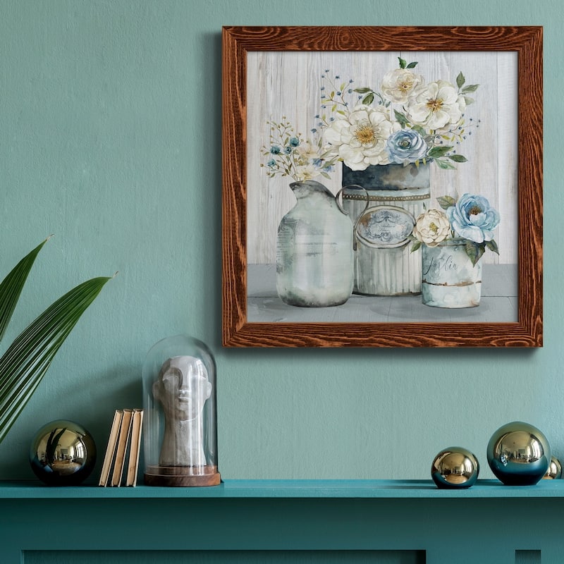 French Garden Flowers II-Premium Framed Canvas - Ready to Hang