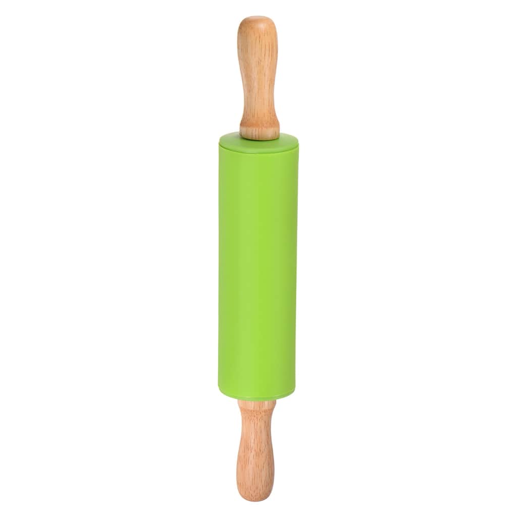 Silicone Rolling Pins for Baking 31cm x 4.2cm Green