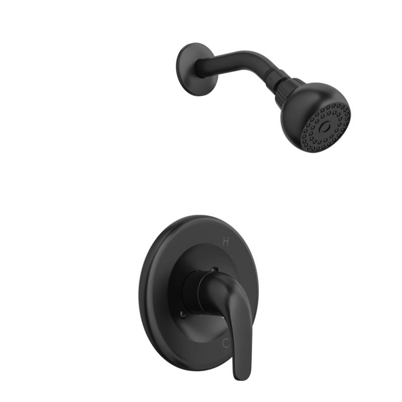 PROFLO Alvord Shower Only Trim Package with 1.75 GPM Single Function - Matte Black