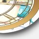 preview thumbnail 7 of 7, Designart 'Pink Fashion high heels II' Glam 3 Panels Large Wall CLock