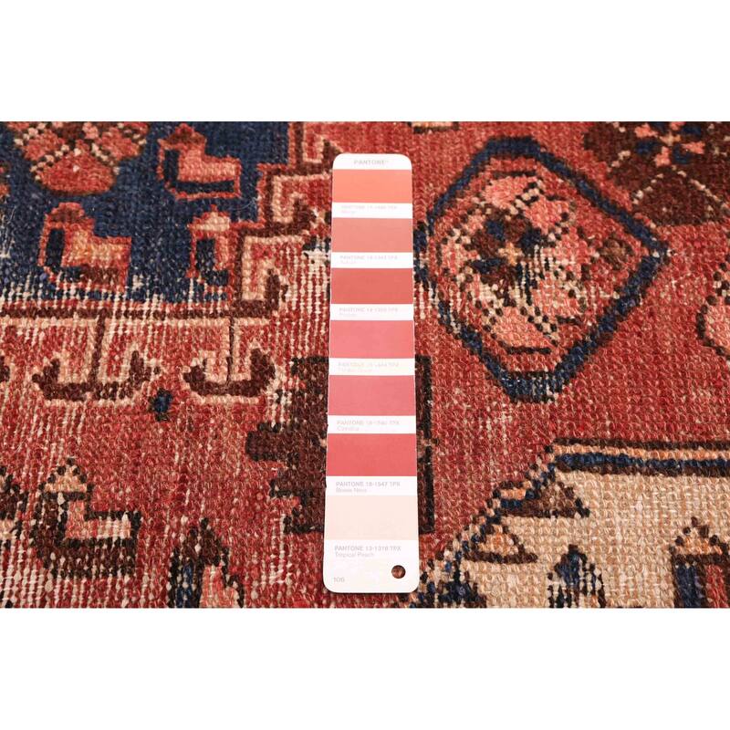 ECARPETGALLERY Hand-knotted Antalya Vintage Red Wool Rug - 4'5 x 6'2