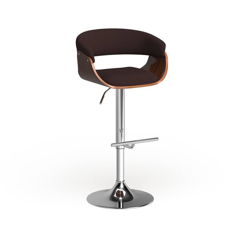 Carson Carrington Samantha Vintage Mid-century Modern Wood Adjustable Bar Stool