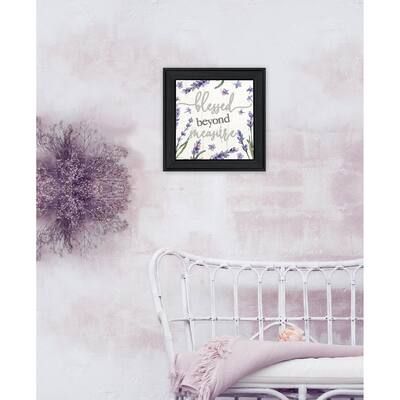 TrendyDecor4U Contemporary "Blessed Beyond Measure" Framed Print Wall Art