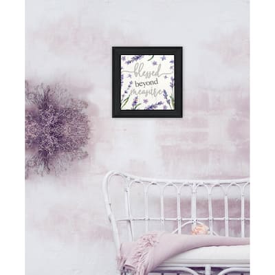 TrendyDecor4U Contemporary "Blessed Beyond Measure" Framed Print Wall Art