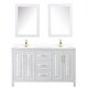 preview thumbnail 55 of 71, Daria 60 Inch Double Vanity, Cultured Marble Top, Medicine Cabinets