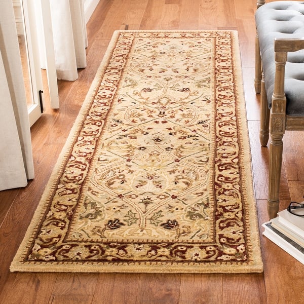 slide 2 of 11, SAFAVIEH Handmade Persian Legend Hilkje Traditional Oriental Wool Rug 2'6" x 10' Runner - Ivory/Rust - Runner