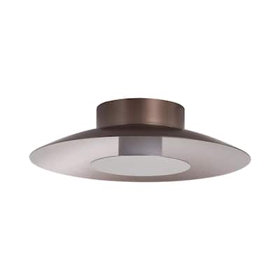 Golden Lighting 6400-FM12 CS Luma 12" Wide Semi-flush Ceiling Fixture