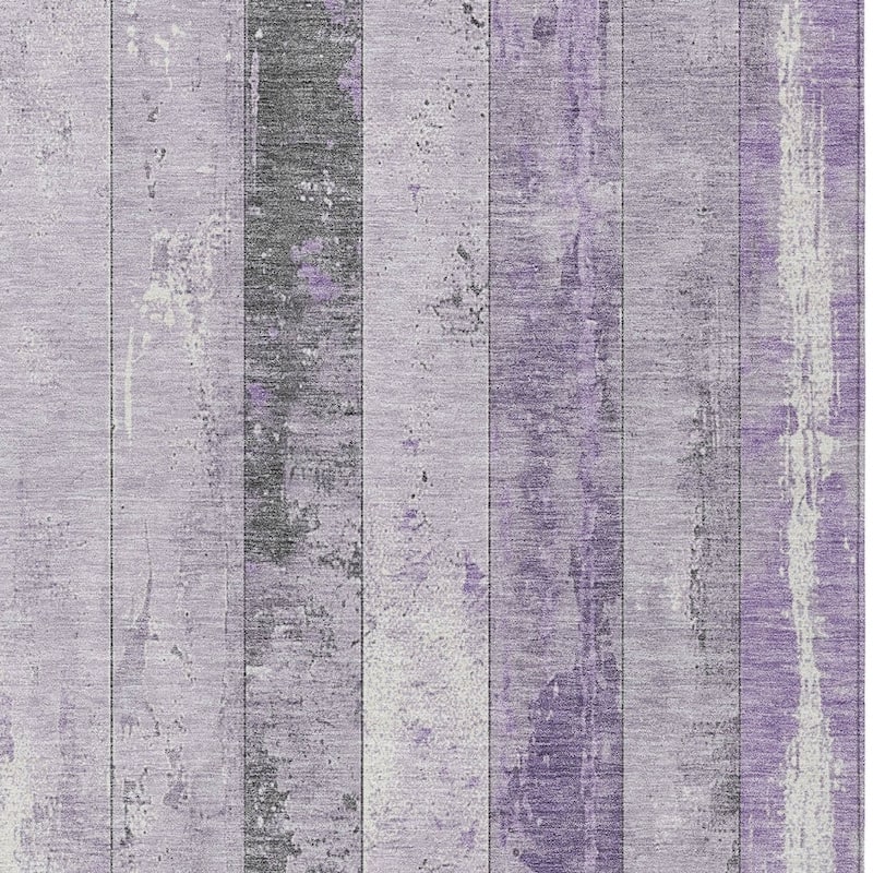 HomeRoots Striped Transitional Rectangle Outdoor Rug