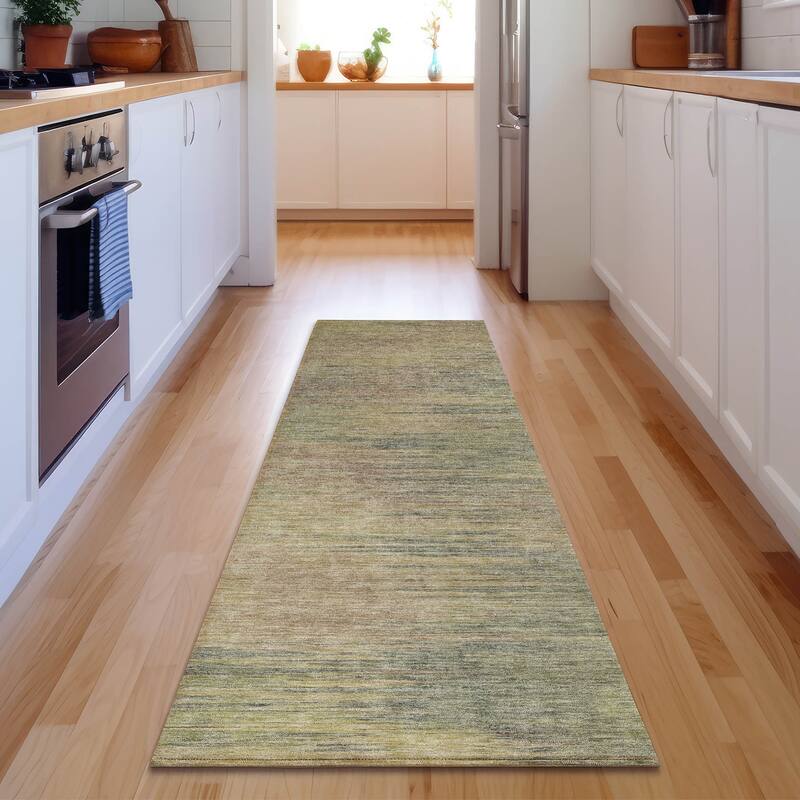 Premium Washable Super Soft Solid Ombre Mayfield Rug - Aloe - 2' 3" x 7' 6"