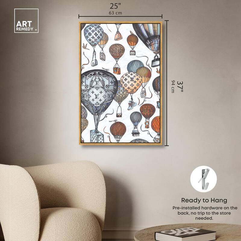 Doll Memories - Fashion Balloons Canvas by Art Remedy