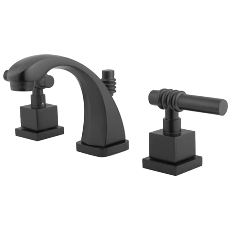 Kingston Brass Milano 1.2 GPM Widespread Bathroom Faucet with Pop-Up