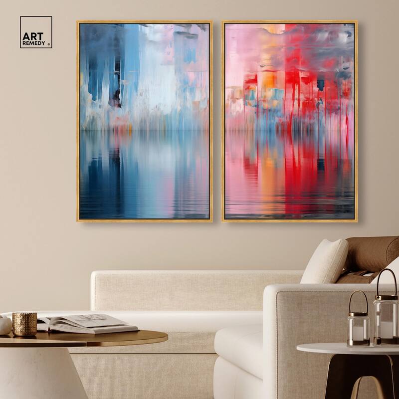 Prism on Water Canvas Set of 2 by Art Remedy