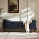 preview thumbnail 3 of 38, Zona 59"W Traditional Faux Leather Tufted Upholstered Storage Bench With Soild Wood Legs and Nailhead Trim By HULALA HOME