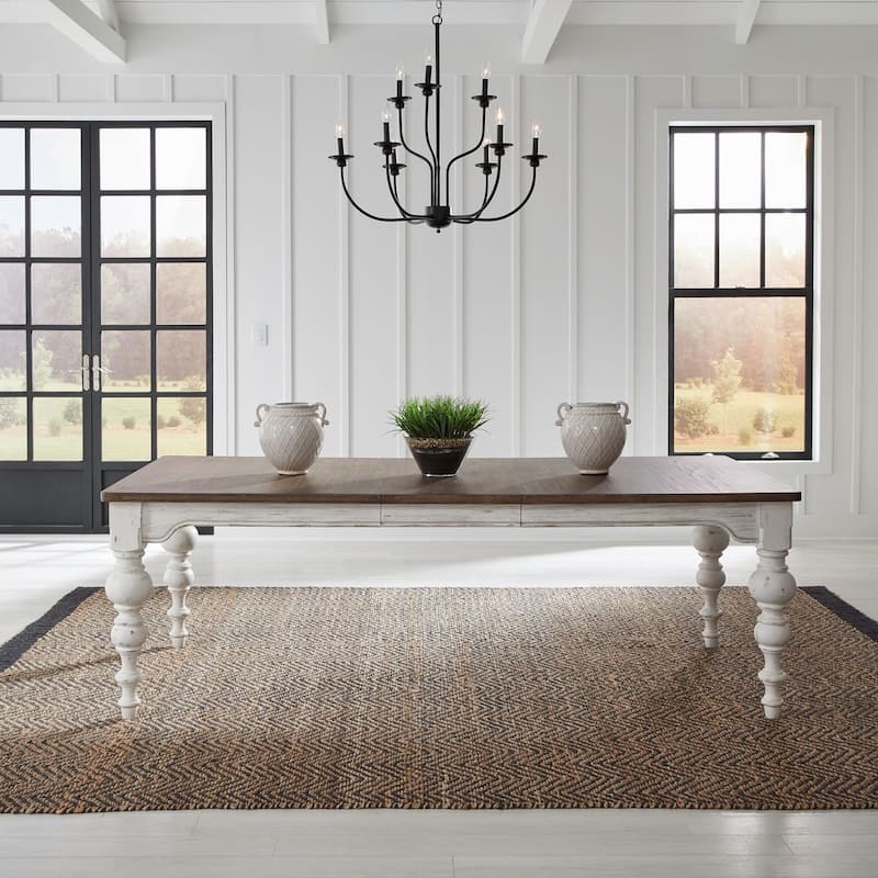 River Place Riverstone Dining Table - 90 Inch - White