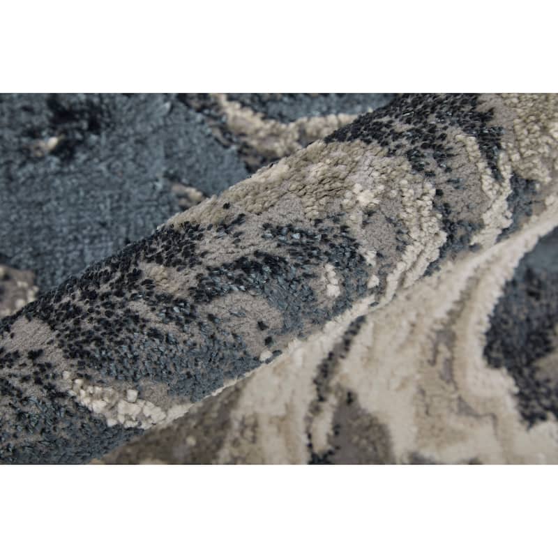 Grand Bazaar Orin Machine Made Abstract Modern Area Rug