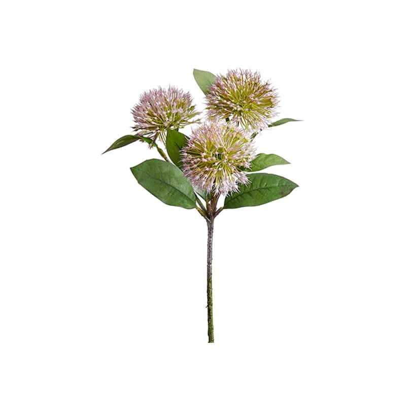 Chinese Sweet Gum Blossom Artificial Spray - 15" - Lavender Purple