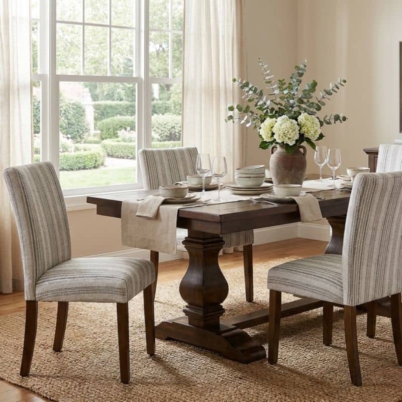 HomePop Classic Parsons Medallion Dining Chair (Set of 2)