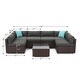 preview thumbnail 7 of 8, COSIEST 7-piece Outdoor Patio Furniture Wicker Sectional Sofa Set