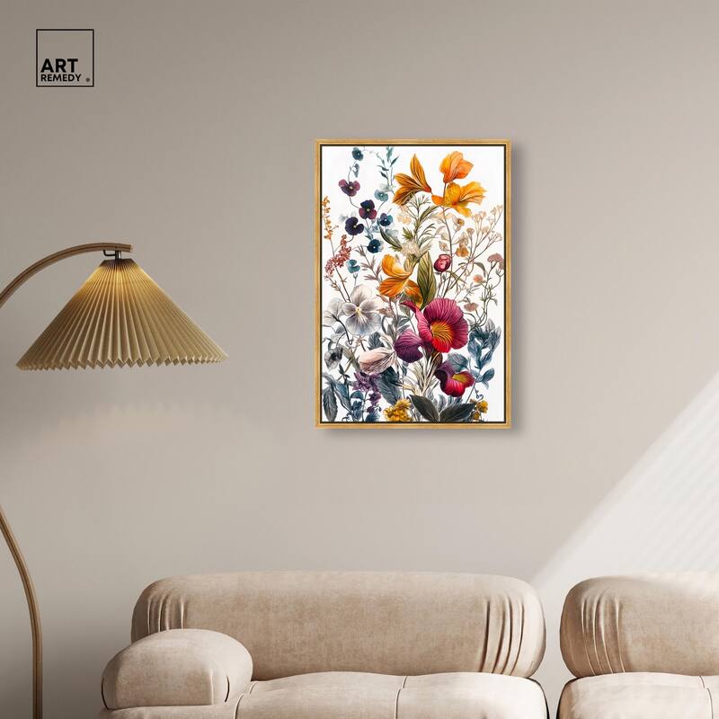 Iris Indigo II Canvas by Art Remedy