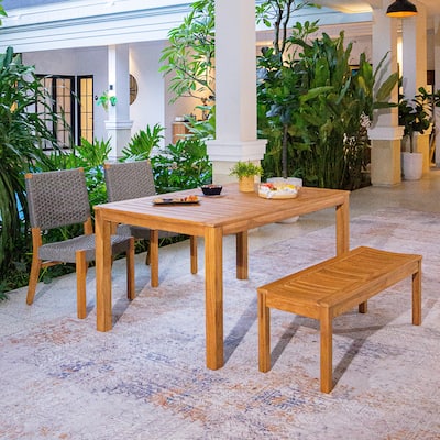 Cambridge Casual Zephyr 4-piece Teak Outdoor Dining Set