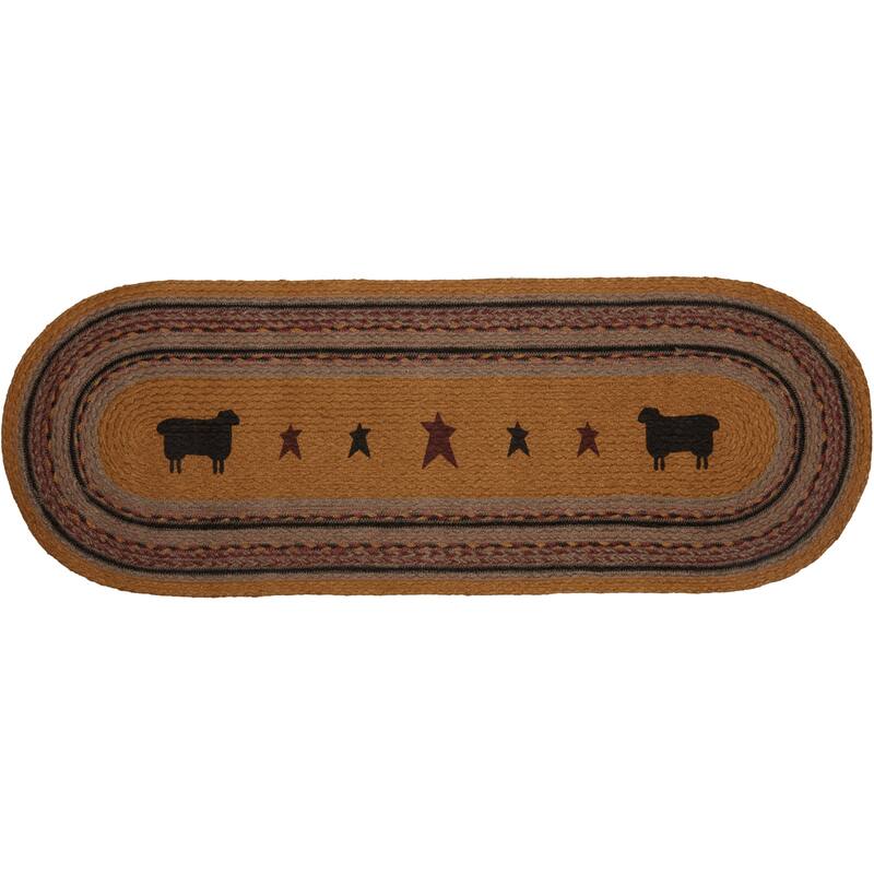 Heritage Farms Sheep Jute Oval Runner