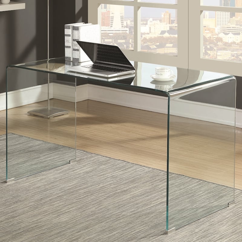 Modern Formed Glass Home Office Computer Writing Desk