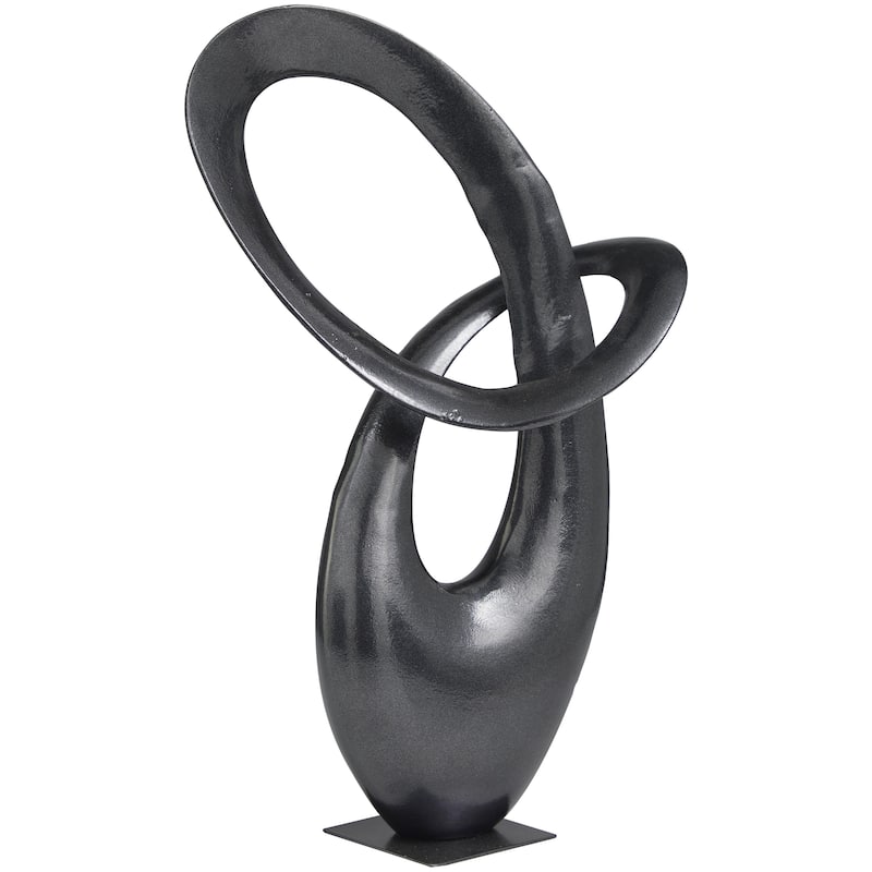 Dark Gray or Gold Aluminum Metal Abstract Decorative Sculpture