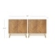 preview thumbnail 19 of 85, Nathan James Enloe Rustic Doors Metal Base Free Standing Modern Storage Cabinet for Entryway