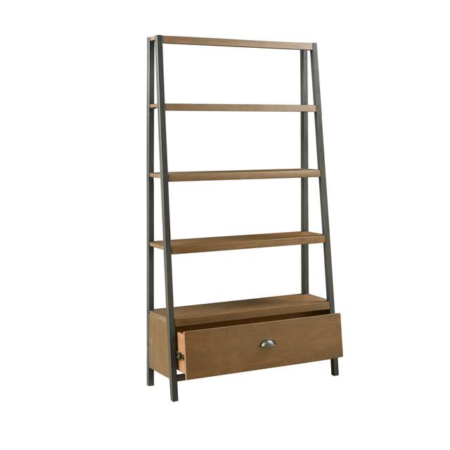 Madison Park Fort Bookcase - Brown/Bronze
