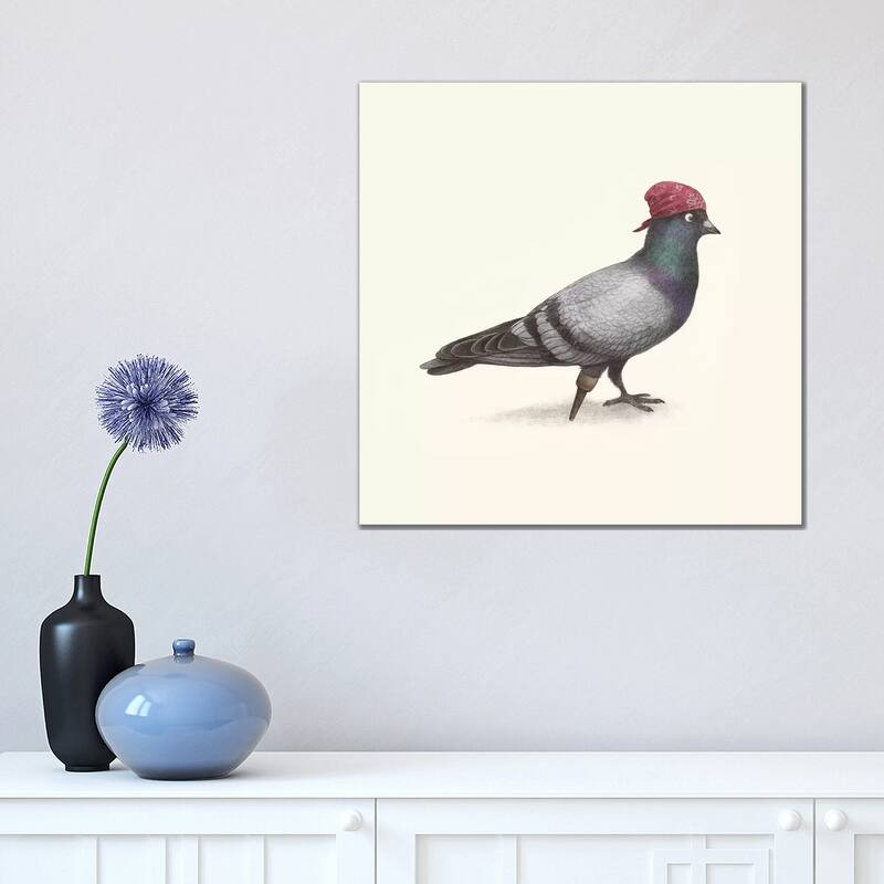iCanvas "Pirate Pigeon" by Terry Fan Canvas Print - 18x18x1.5