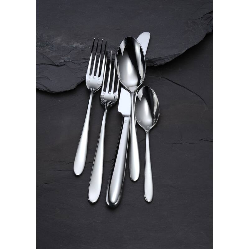 Oneida 18/0 Stainless Steel Mascagni II Round Bowl Soup Spoons (Set of 12)