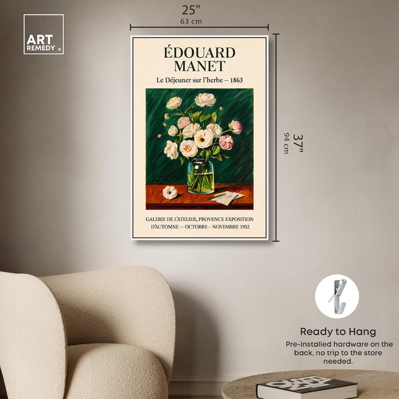Manet's Floral Canvas by Art Remedy