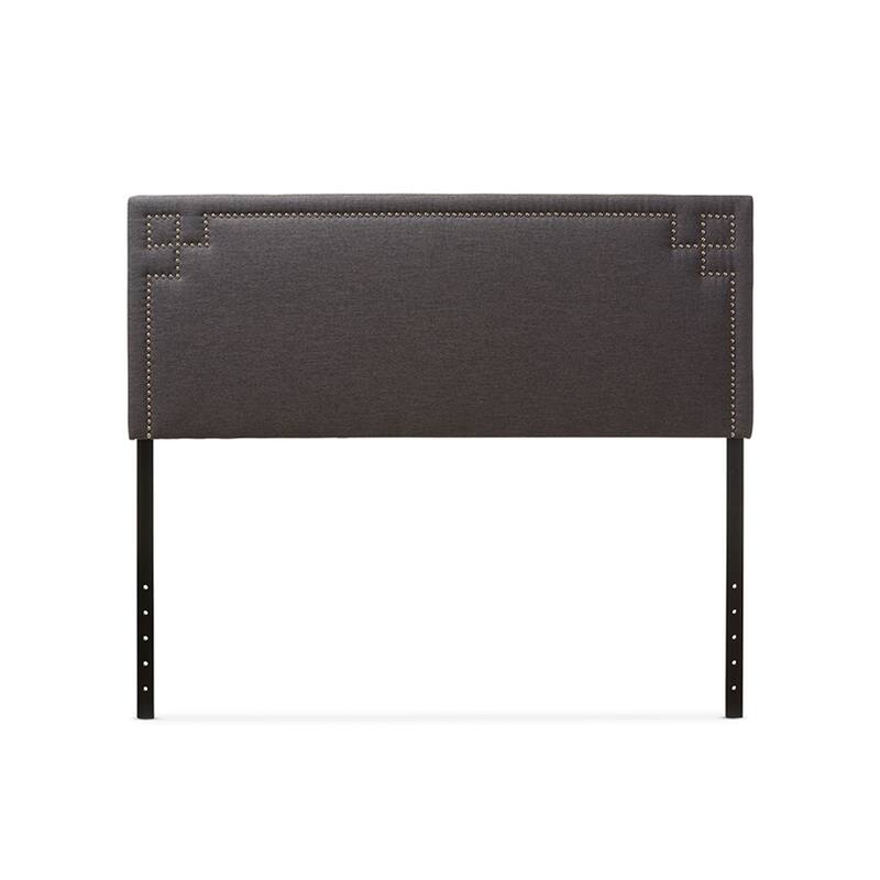 Contemporary Fabric Upholstered Headboard with Adjustable Height and Solid Wood Frame for Stylish Bedrooms