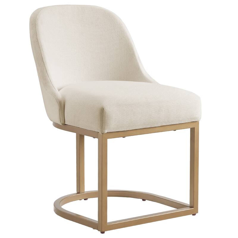 Leick Home Barrelback Dining Chair with Metal Base Set of 2