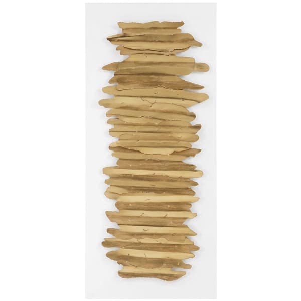 slide 2 of 8, Uttermost 04320 Lev 55-1/4"H x 24"W x 2-3/4"D Patterns and Designs Antique Gold / Matte White