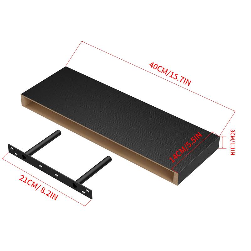 Homy Casa Wall-Mounted Floating Shelf, Set for Living, Modern Sturdy