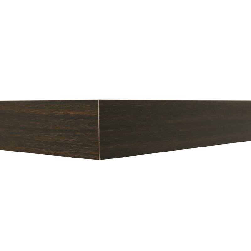 InPlace 47 in. Pecan Floating Shelf