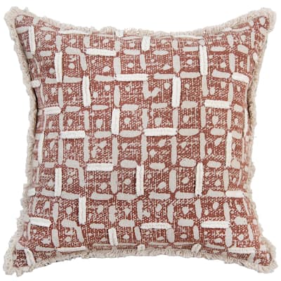 Rizzy Home Abstract Embroidered Throw Pillow