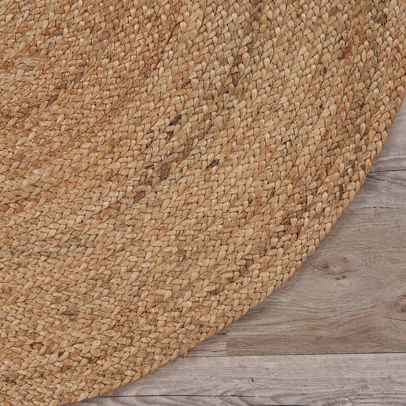 Sevita Bera Farmhouse Hand-Braided Jute Indoor Round Area Rug