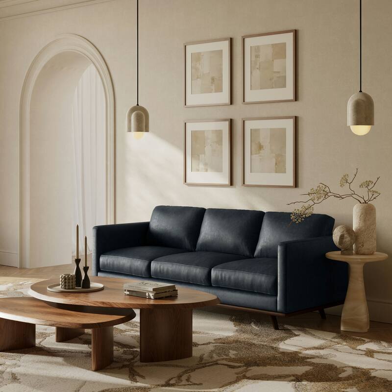 Poly & Bark Nolita 85" Sofa - Full Grain Genuine Italian Leather