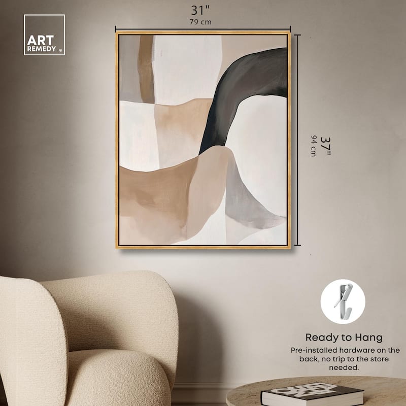 Curvilinear Composition I Canvas by Art Remedy