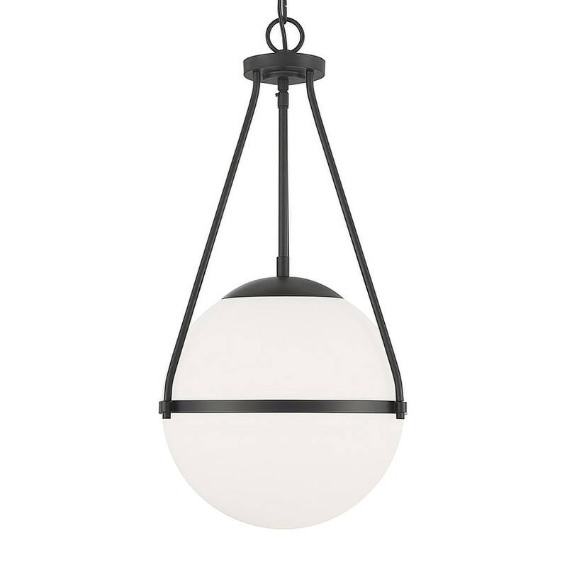 Meridian M7025 13" Wide Abstract Pendant - Matte Black