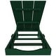preview thumbnail 64 of 113, Shoreside Modern Poly Eco-Friendly All Weather Reclining Chaise Lounge With Wheels and Side Table (2-Piece Set)