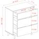 Middlebrook Mid-Century Solid Pine 3-Drawer Storage Chest