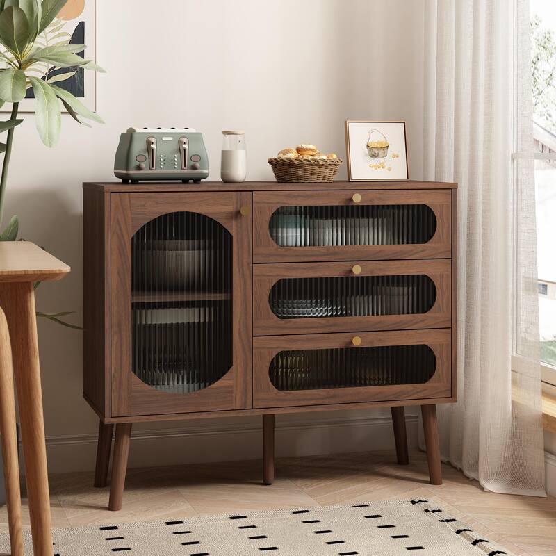 Accent Cabinet with 3 Drawers and Door